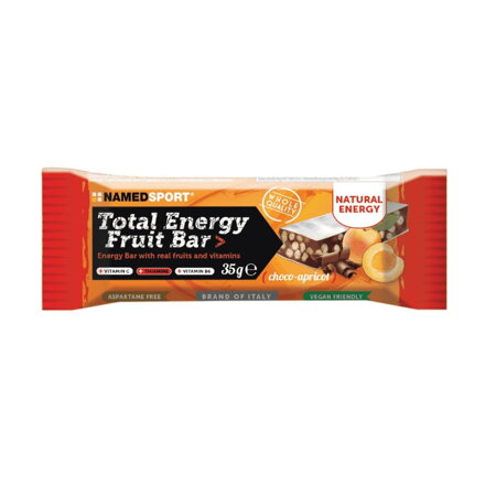 NAMEDSPORT energijska ploščica Total Energy čokolada-marelica 35g