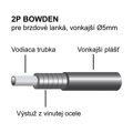 LONGUS Bowden zavora 2P OEM Teflon black paket /50m