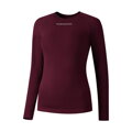 SHIMANO Ženska majica s kratkimi rokavi VERTEX LONG BASE LAYER bordo