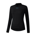 SHIMANO Ženska majica s kratkimi rokavi BEAUFORT LONG BASE LAYER črna
