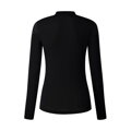 SHIMANO Ženska majica s kratkimi rokavi BEAUFORT LONG BASE LAYER črna