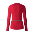 SHIMANO Ženska majica KAEDE THERMAL LONG rdeča