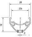 MACH1 platišča CROSS-R 23 27.5 32D črna