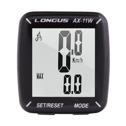 LONGUS Kolesarski računalnik AX-11W 11f črn