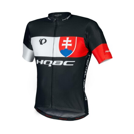 HQBC dres QPI SK TEAM s kratkimi rokavi črno/rdeč