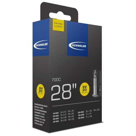SCHWALBE Cev SV20 700x18/25C FV 50mm (18/25-622) 65g exlight