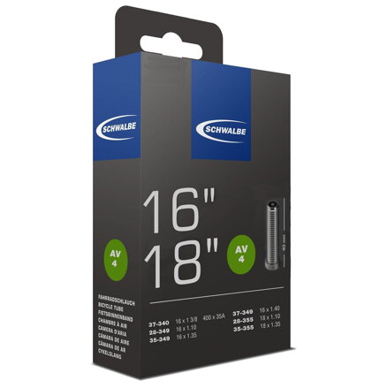 SCHWALBE Zračnica AV4 16x1 3/8-18x1.35 AV 40mm (27/38-355) 85g
