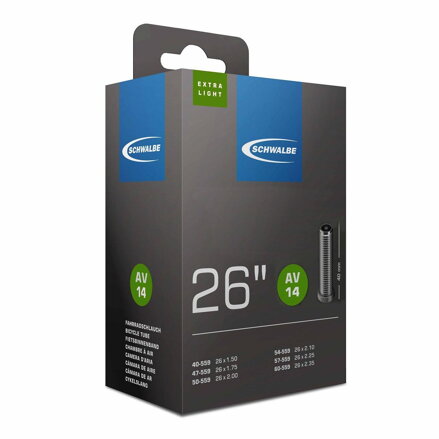 SCHWALBE Zračnica AV14 26x1,50/2,35 40mm (40/60-559) 130g ekstra lahka