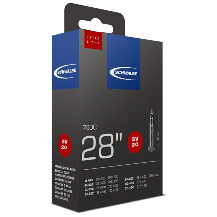 SCHWALBE Cev SV20 700x18/25C FV 40mm (18/25-622) 65g exlight