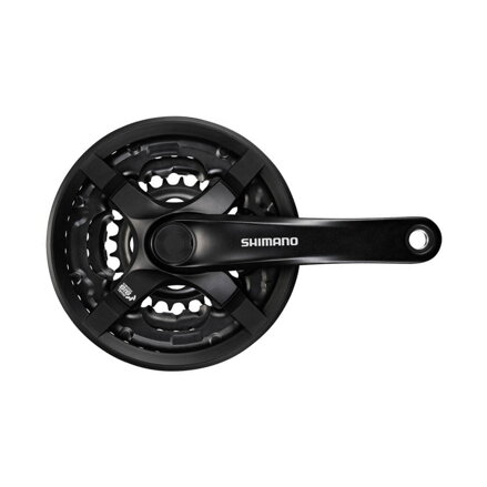 SHIMANO Center FC-TY501 170mm 42/34/24z. 6/7/8-k. črna s kvadratnim pokrovom