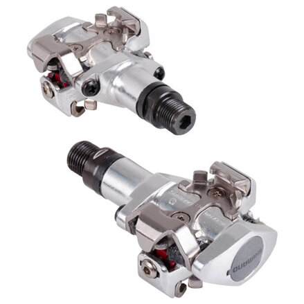 SHIMANO Pedala MTB PD-M505 SPD srebrna + škatla SM-SH51
