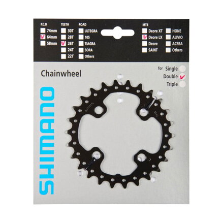 SHIMANO menjalnik 26z. FC-M675 SLX 64 mm