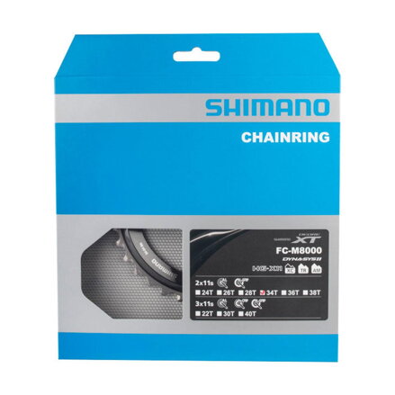 SHIMANO menjalnik 34z. FC-M8000 XT 34/24z. črna 96 mm