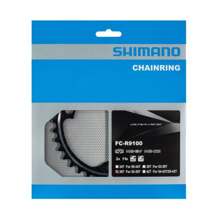 SHIMANO menjalnik 36z. FC-R9100 Dura Ace črna 110 mm