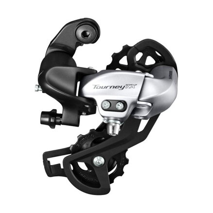 SHIMANO Menjalnik Tourney TX RD-TX800 7/8-k. brez kljuke, srebrna