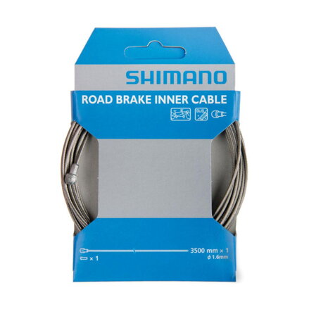 SHIMANO Cestni zavorni kabel 3500 mm x 1,6 mm tandem iz nerjavečega jekla