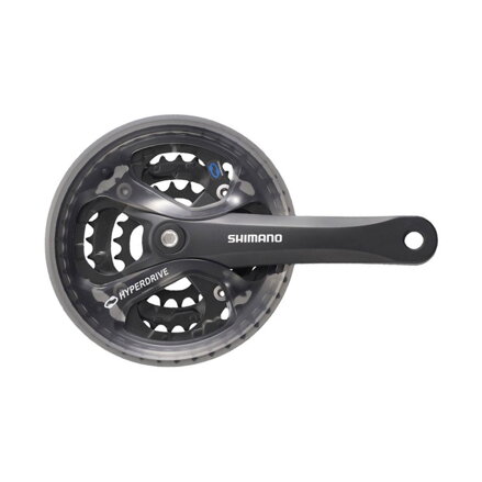 SHIMANO Center Acera FC-M361 175mm 48/38/28z. 7/8-k. črna s kvadratnim pokrovom