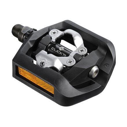 SHIMANO Treking pedala PD-T421 Click'R SPD črna s kletko + okvir. SM-SH56