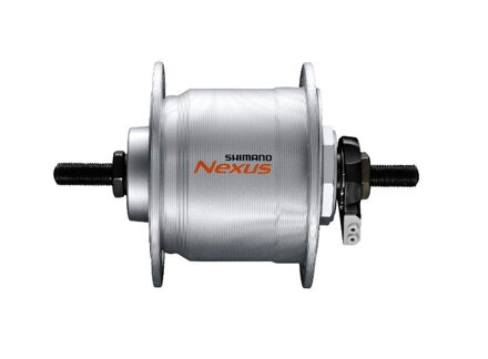 SHIMANO Pesto z dinamom DH-C3000 6V/3W 36d. srebro. za matice + prenapetostna zaščita SMDH10