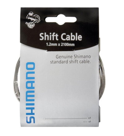 SHIMANO Shift kabel 1.2x2100mm + končni pokrov (paket 10 kosov, cena za 10)