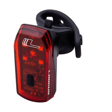LONGUS Luč BRAKE 5LED zadnja 1f + zavora, črna