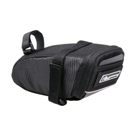 Podsedežna torba LONGUS MUD L 0,9 L z blatnikom črn Velcro