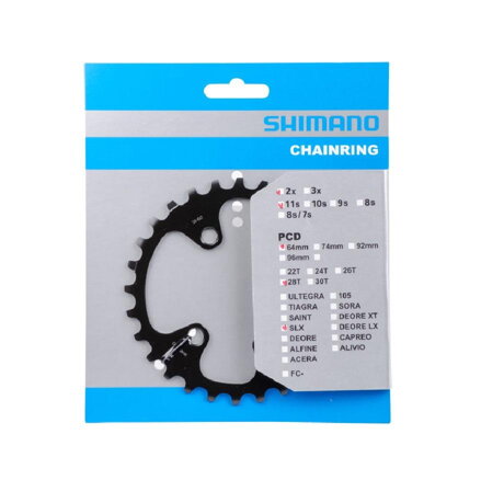 SHIMANO Gear 28z. FC-M7000 SLX 38/28z. črna 64 mm