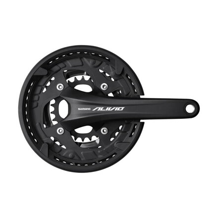 SHIMANO Middle Alivio FC-T4060 175mm 44/32/22z. 9-k. črna z dvodelnim pokrovom brez ležaja