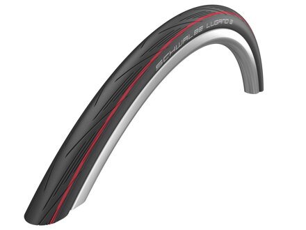 SCHWALBE Guma LUGANO II (25-622) 700x25C Active 50EPI K-Guard 330g Red belt