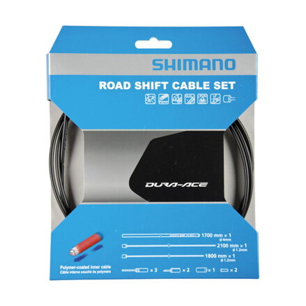 SHIMANO Shift kabel cestni Polymer komplet črn