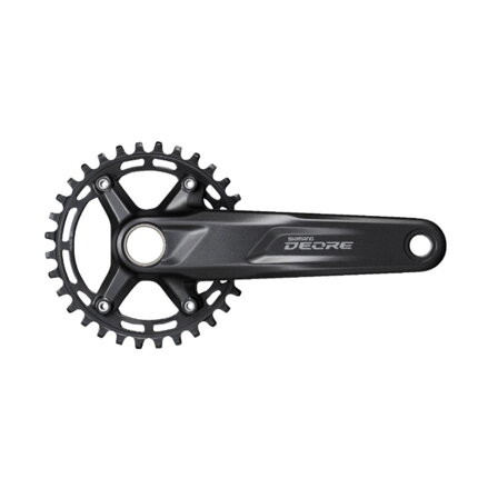 SHIMANO Center Deore FC-M5100 175mm 30z. 10/11-k. črn dvodelni brez ležajev