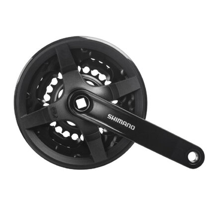 SHIMANO Center FC-TY301 150mm 42/34/24z. 6/7/8-k. črna s kvadratnim pokrovom