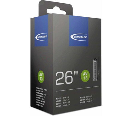 SCHWALBE Zračnica AV13 26x1,50/2,50 40mm (40/62 559) 190g Zračnica