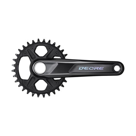 SHIMANO Middle Deore FC-M6100 170mm 32z. 12-k. črn dvodelni brez ležajev