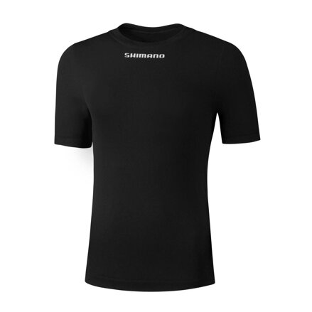 SHIMANO majica s kratkimi rokavi VERTEX SS BASE LAYER črna