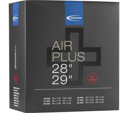 SCHWALBE Zračnica AIR PLUS SV19AP29x1,75/2,40 FV (40/62-622) 40mm 320g