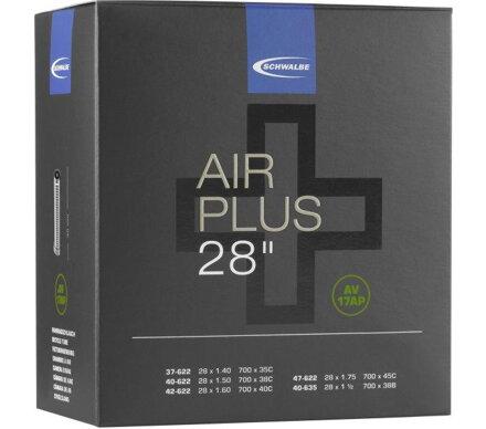 SCHWALBE Zračnica AIR PLUS AV17AP 700x37/45C AV(37/47-622/635) 40mm 270g