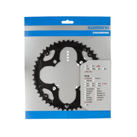 Prestavna ročica SHIMANO 48z.FC-M361 črna 104mm