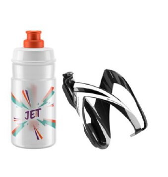 ELITE Steklenica s košarico v kompletu CEO oranžni logotip, 350 ml