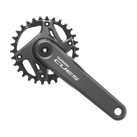 SHIMANO Center Cues FC-U6000 175mm 30z. 9/10/11-k. črn dvodelni brez ležajev
