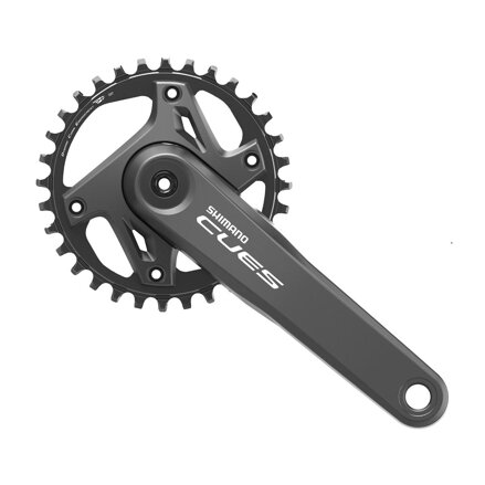 SHIMANO Center Cues FC-U6000 175mm 32z. 9/10/11-k. črn dvodelni brez ležajev