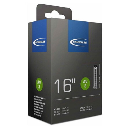 SCHWALBE Zračnica AV3 16x1,75/2,10 AV 40mm (47/62-305) 115g