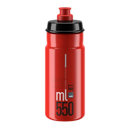 ELITE Steklenica JET 550 rdeče siv logotip