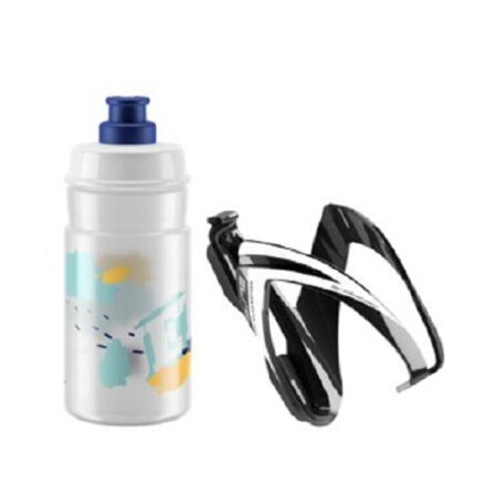 ELITE Steklenica s košarico v kompletu CEO modri logotip, 350 ml