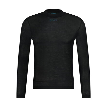 SHIMANO majica s kratkimi rokavi VERTEX PRIMA LONG BASE LAYER črna