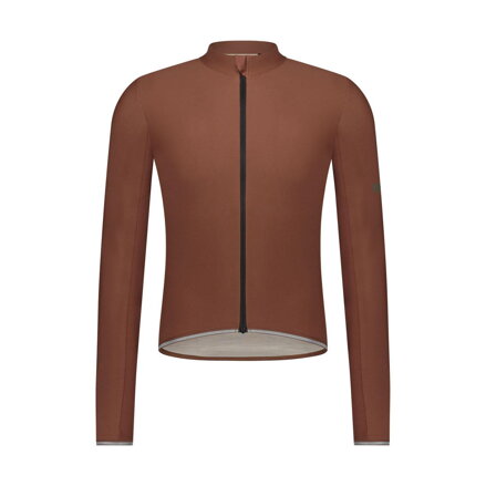 SHIMANO Jersey EVOLVE MERINO LONG rjava