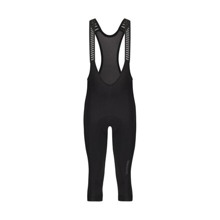 Hlače SHIMANO VERTEX KNICKERS 3/4 izolirane z naramnicami črne barve