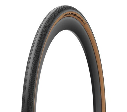 MICHELIN Guma POWER ADVENTURE TLR 700x36C (36-622) 3x120TPI 395g rjava