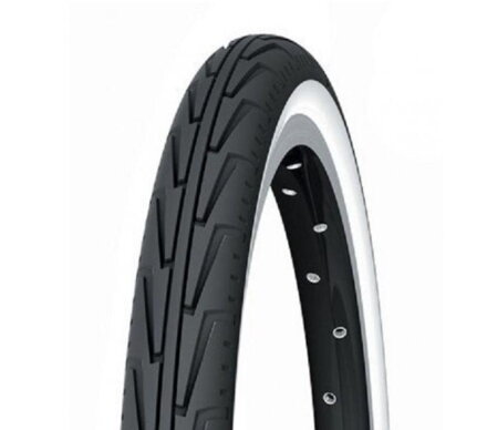 MICHELIN Guma CITY J 24x1.75 33TPI črno/bela 630g 24