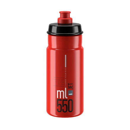 ELITE Steklenica JET 550 rdeče siv logotip